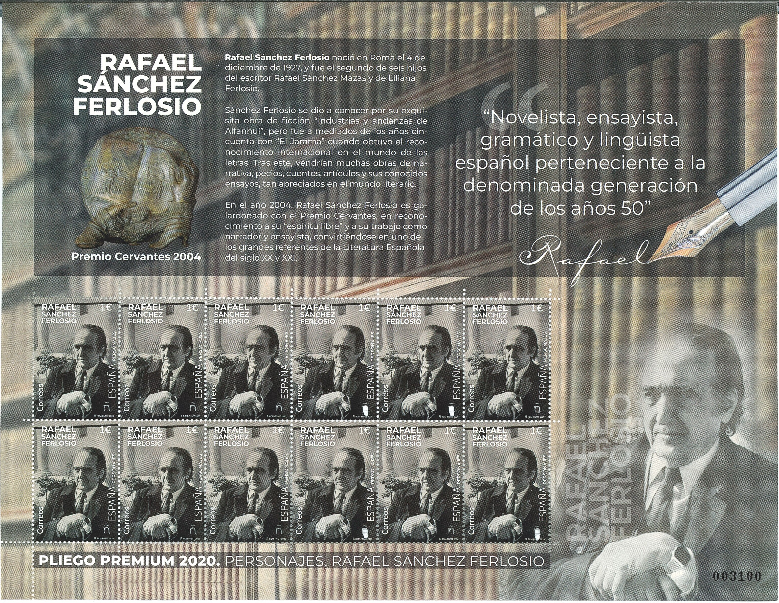 2020 Nº 94 PERSONAJES. RAFAEL SÁNCHEZ FERLOSIO